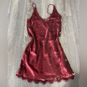 Free People Seeing Double Sequin Mini Dress